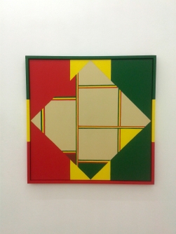 Hank Schmidt in der Beek "Composition with ites, gold, green and brown"